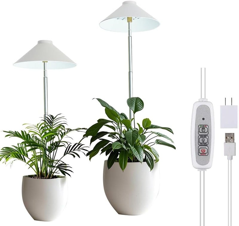 PROTOPIA MiniSun LED Grow Light for Indoor Plants, Full Spectrum Plant Light with Height-Adjustable Stand, USB Powered,5V Low Voltage ，Ideal for Home Gardening, 1 Pack - Image 5